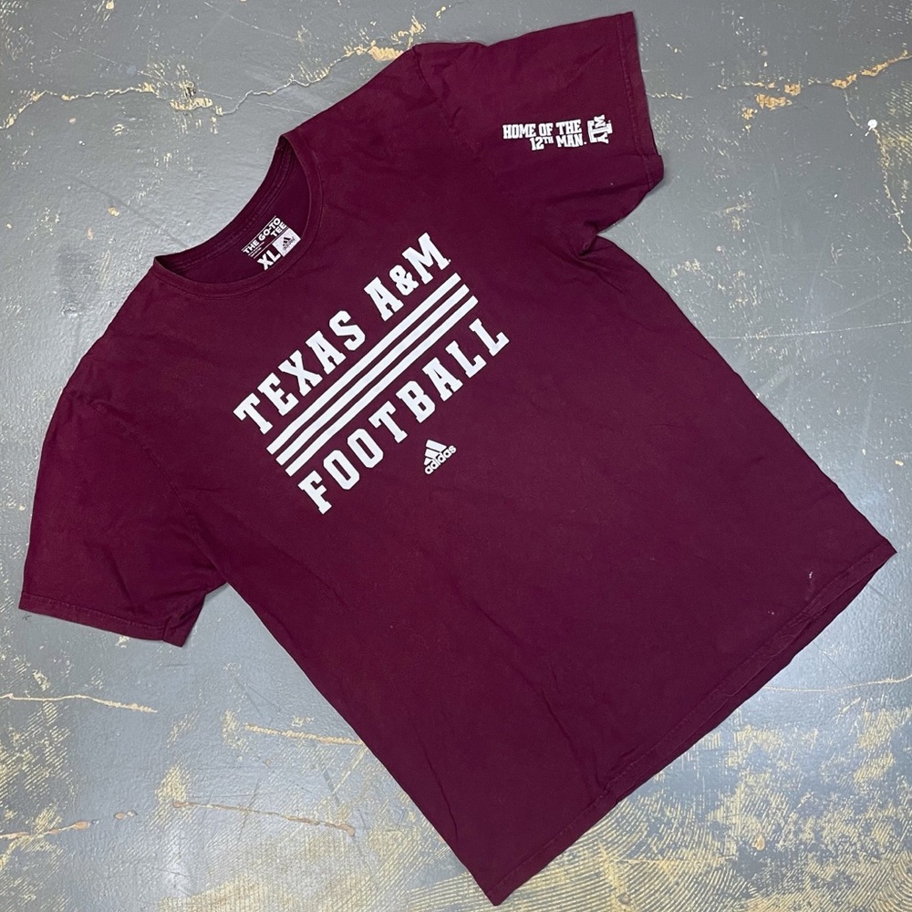 Adidas Texas A&M Aggies Football Shirt XL University Go To Tee